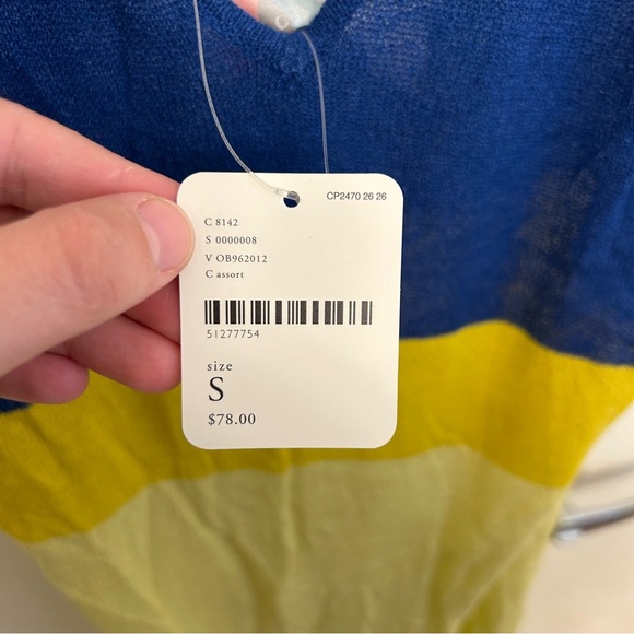 NWT Free People Beach Colorblock Knit Maxi Tank Dress Cover Up Size Small - Picture 5 of 7